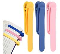 KOLZEMV Innovadores marcadores de silicona 3 unidades, punto de libro, permanecen en su lugar y siguen como lees, marcadores inteligentes para los amantes de la lectura, regalos para profesores