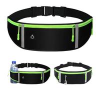 KOLZEMV riñonera running, Riñonera Running Ajustable e Impermeable Apta par Todos los Moviles, Riñonera Running Mujer y Hombre, Cinturon Running, Porta Movil Running, Riñonera Deportiva, Running Belt