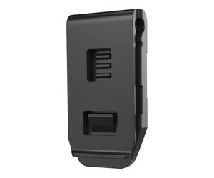 KOM Cycling clip para bolsa de sillín para soporte de luz radar negro