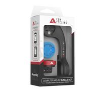KOM Cycling CM06 - Soporte de computadora GoPro de liberación rápida para computadoras Wahoo y Garmin Bike (Compatible con Edge 1030, Elemnt Roam y Otros) Compatible con Accesorios GoPro (Negro, Kit