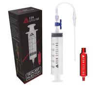 KOM Cycling - Jeringuilla para inyectar líquido «Tubeless», con herramienta de extracción de válvula Presta, para sellante