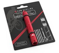 KOM Cycling Kit de reparación de neumáticos sin cámara para Bicicletas - 8 Colores Repara pinchazos de neumáticos de Bicicleta de montaña y Bicicleta de Carretera - Incluye Horquilla de reparación de