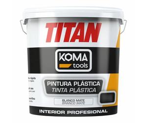 Koma Tools Pintura plástica Titan Blanco 5 kg - Marca EAN: 8425998253009