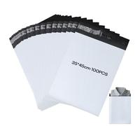 KOMABLEN 100 piezas Bolsas para Envíos, 35x45cm PE Bolsas Envio Vinted, Autoadhesivas Opacas Sobres Envios Vinted, Impermeables Bolsas de Envio Paquetes Vinted Para envío de zapatos y ropa