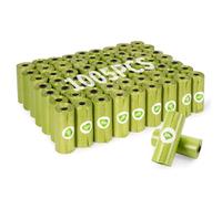 KOMABLEN 1005PCS Bolsas Caca Perro Biodegradables, 67 Rollos Bolsas Excrementos Perros con Porta Bolsas Caca Perro, A Prueba de Fugas Dog Poop Bags Accesorios Perro 33x22.8cm