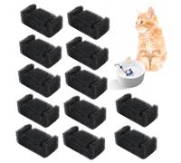 KOMABLEN 12 Piezas Filtro de Esponja para Fuente de Gato, Esponjas de Filtros Fuente Gatos, Filtro Espuma de Repuesto para Mascotas, Perro
