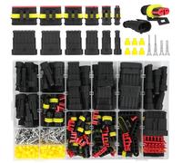 KOMABLEN 808 Piezas Conectores Electricos Rapidos, Conector Rapido 1/2/3/4/5/6 Pines, IP67 Impermeable Conector Estanco 250V para Moto, Coches, camión, Barco