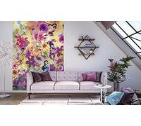 'Komar 021 de DVD2 Disney Fotomural, de "Fairies Flowers, tamaño 200 x 250 cm (ancho x altura), 2 Las carreteras, incluye de cola, multicolor