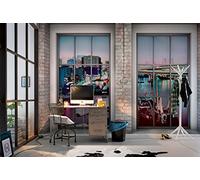 Komar 1 - XXL4 - 017 - 368 x 248 cm papel pintado de color morado "LOFT Scenic (4 unidades)
