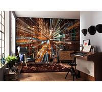 Komar 1 - XXL4 - 037 368 x 248 cm "Fusion Ciudad Scenic" papel pintado (4 unidades), color marrón
