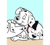 Komar 101 Dalmatiner Cuddle, carbón, 40 x 50 cm