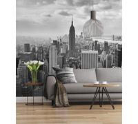 Komar 323-DV3 - Papel pintado para pared, diseño de Nueva York, Manhattan, Estados Unidos 323-DV3, color blanco y negro