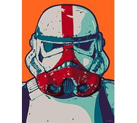 Komar 40 x 50 cm Star Wars Mandalorian Pop Art Stormtrooper | Baby Yoda, decoración, mural, póster, impresión artística, tamaño marco, WB-SW-018-40 x 50, multicolor