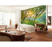 Komar 8 - 524 368 x 254 cm "National Geographic primavera lago lago Scenic" papel pintado de - verde (Pack de 8)