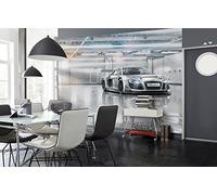 Komar 8 - 957 (368 x 254 cm, mural "Audi R8 Le Mans Coche Deportivo, Gris (8 unidades)