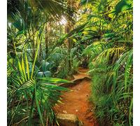 Komar 8 989 - Papel pintado Jungla - Trail, tamaño: 368 x 254 cm (ancho x alto), 8 piezas, y pasta, fabricado en Alemania, Bunt