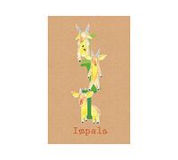 Komar ABC Animal I - Cuadro de pared (50 x 70 cm, sin marco), diseño de animales