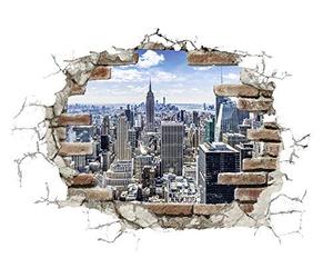Komar Break out NYC 17725h - Pegatinas Pared, Adhesivo Decorativo para Pared (100 x 70 cm, para habitación de los niños)