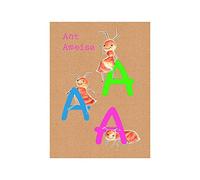 Komar Cuadro de Pared | ABC Animal A | Póster, habitación Infantil, Letras, Cuadro, salón, Dormitorio, decoración, impresión artística | sin Marco | P036A-40x50 cm | Tamaño: 40 x 50 cm (Ancho x Alto)