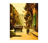 Komar Cuadro de pared | Cuba Streets | Póster, cuadro de salón, dormitorio, decoración, arte | sin marco | P122A-40x50 | Tamaño: 40 x 50 cm (ancho x alto)