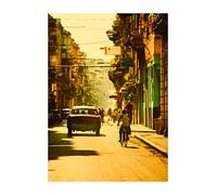 Komar Cuadro de pared | Cuba Streets | Póster, imagen, sala de estar, dormitorio, decoración, impresión artística | sin marco | P122A-30x40 | Tamaño: 30 x 40 cm (ancho x alto), multicolor