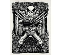 Komar Cuadro de pared de Marvel Wolverine Lino-Cut - Tamaño 30 x 40 cm - Decoración para habitación infantil