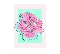 Komar Cuadro de pared Disney Cenicienta Rose | Decoración para habitación infantil | Tamaño 30 x 40 cm (ancho x alto) | sin marco | WB019-30 x 40 cm