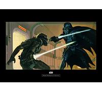 Komar Cuadro de Pared | Star Wars Classic RMQ Vader Luke Hallway | Decoración de habitación Infantil | Impresión artística sin Marco | WB161-70x50 | Tamaño: 70 x 50 cm (Ancho x Alto)