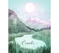 Komar Cuadro de pared vintage de viaje canadá, tamaño: 40 x 50 cm, póster artístico, decoración para sala de estar o dormitorio