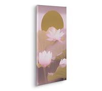 Komar Cuadro Decorativo en Bastidor de Madera Auténtica - Ombré Rosé - Tamaño 30 x 60 cm - Impresión Artística Láminas para Pared, Decoración de Pared, Diseño de Salón, Dormitorio