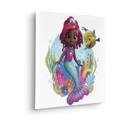 Komar Cuadro en bastidor de Disney Ariel Baby Mermaid - Tamaño: 40 x 40 cm - Lienzo para habitación infantil