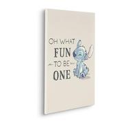 Komar Cuadro en bastidor de Disney Lilo and Stitch Oh What Fun - Tamaño: 40 x 60 cm - Lienzo para habitación infantil