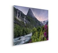 Komar Cuadro en bastidor de madera auténtica - Escandinavian Paradise - Tamaño 90 x 60 cm - Cuadro en lienzo - Paisaje para salón, dormitorio