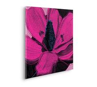 Komar Cuadro en bastidor de madera auténtica - Pink Fusion - Tamaño 60 x 60 cm - Impresión artística para pared, diseño de salón, dormitorio