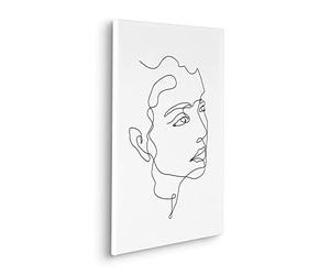 Komar Cuadro en bastidor de madera auténtica - Sketch me - Tamaño 40 x 60 cm - Impresión artística para pared, diseño de sala de estar, dormitorio