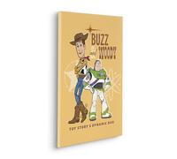Komar Cuadro en lienzo de 40 x 60 cm, diseño de Disney y Pixar Toy Story Buzz and Woody