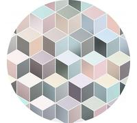 Komar D1-012 Dot - Papel pintado fotográfico autoadhesivo y redondo, multicolor