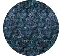 Komar D1-038 Papel Pintado fotográfico Redondo y Autoadhesivo, Azul, Blanco, Größe: 125 x 125 cm