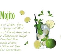 'Komar Deco de pegatinas "Mojito, 1 pieza, Verde/Amarillo, 17708h