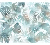 Komar Digitaldruck Vlies Fototapete - Aqua Flora - Größe 300 x 250 cm