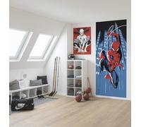Komar Digitaldruck Vlies Fototapete - Spider-Man Rooftop-Rockin‘ - Größe 100 x 250 cm