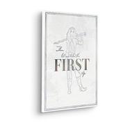 Komar Disney 100 - Cuadro en lienzo para habitación infantil (marco de madera auténtica, 30 x 40 cm), diseño de Raya First One