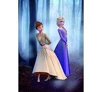 Komar Disney - Cuadro de Pared con diseño de Frozen Wood Walk (sin Marco, Disponible en Tres tamaños), carbón, WB065-50x70