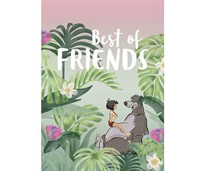 Komar Disney - Cuadro de Pared con diseño de Jungle Book Best of Friends (Disponible en Tres tamaños), carbón, WB089-50x70