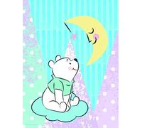 Komar Disney - Cuadro Decorativo para habitación Infantil, diseño de Winnie The Pooh Moon, carbón, WB087-30x40