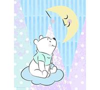 Komar Disney - Cuadro Decorativo para habitación Infantil, diseño de Winnie The Pooh Moon, carbón, WB087-40x50