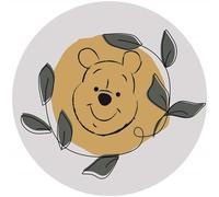Komar Disney Dot DD1-037 - Papel pintado fotográfico de fieltro redondo y autoadhesivo de Winnie Pooh Garland (diámetro de 125 cm)