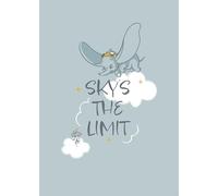 Komar Disney Dumbo Sky's the Limit - Cuadro decorativo para habitación infantil (50 x 70 cm), diseño de Dumbo