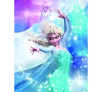 Komar Disney Frozen 2 ELSA Action - Cuadro decorativo para habitación de niños, decoración artística, sin marco, WB075-40x50 cm, tamaño: 40 x 50 cm (ancho x alto)