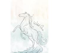 Komar Disney Frozen Blue Lights - Cuadro decorativo para habitación infantil (50 x 70 cm), diseño de luces azules